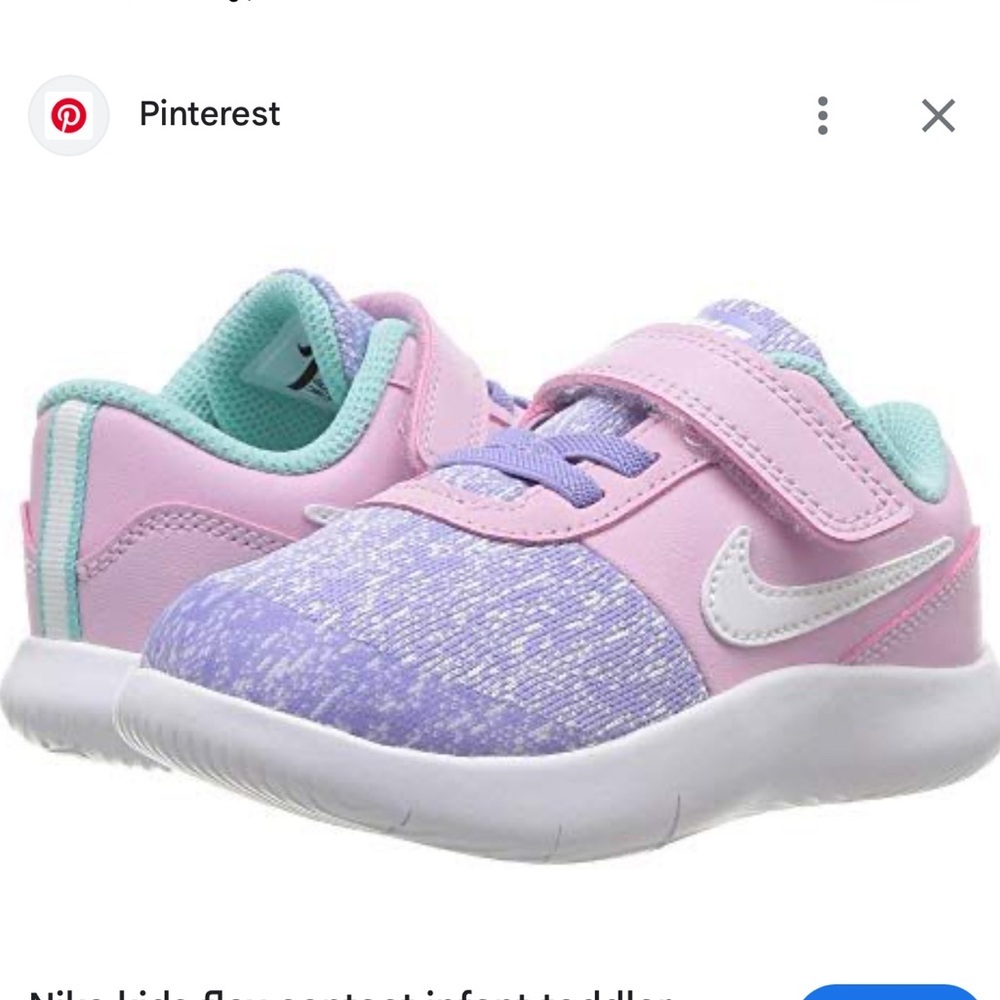 Nike pink Velcro sneakers toddler size 6